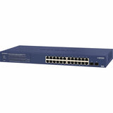 Netgear 24-Port Gigabit PoE+ Smart Managed Pro Switch with 2 SFP Ports (GS724TPv2)